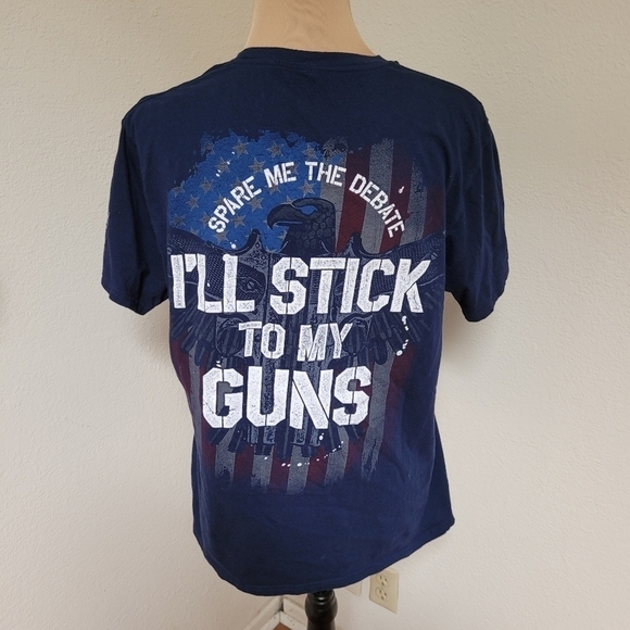 Buck Wear I'll stick to my Guns Tee Size large fits like a medium - Picture 3 of 5